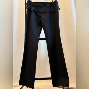 Low rise Stella Mc Cartney Italy ruffle top pant in black